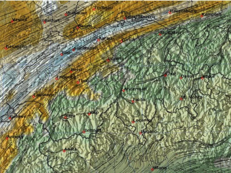 Windkarte 850 Hpa